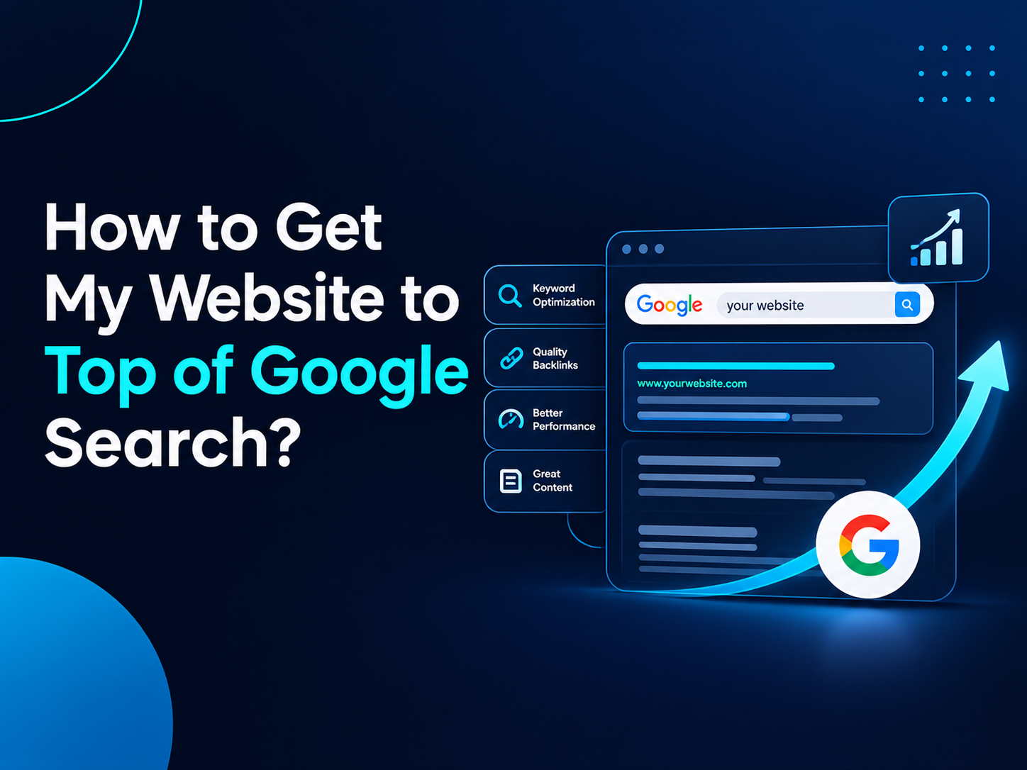 How to Get My Website on Top of Google Search?